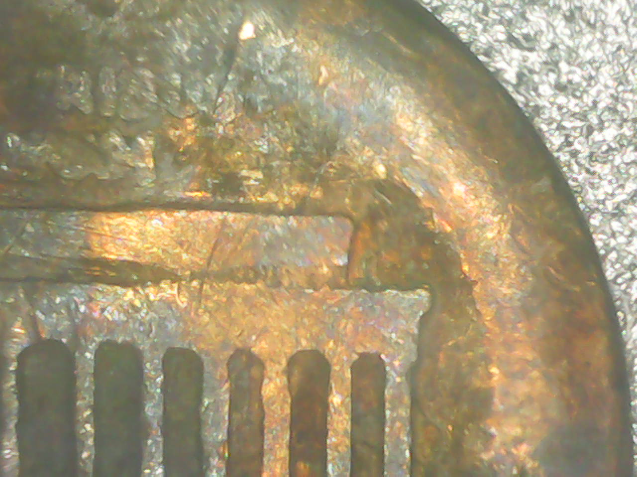 1970-D-Lincoln-With-Light-Stamping-On-Reverse